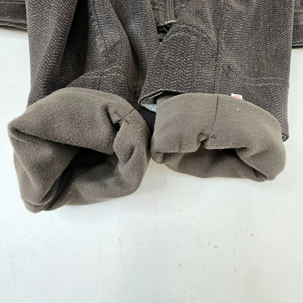 Lululemon Men's Brown Fleece Lined Soft Shell Performance / Bomber Jacket - Picture 8 of 12